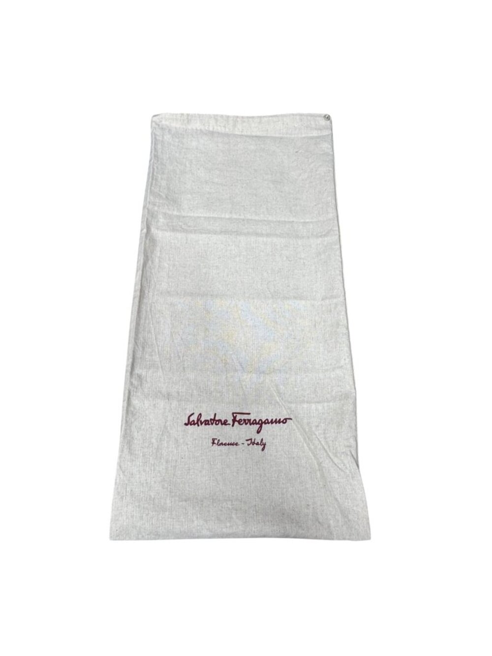 Salvatore Ferragamo Beige Dust Bag 16.5” X 8” Handbag Shoe Storage Gift Logo